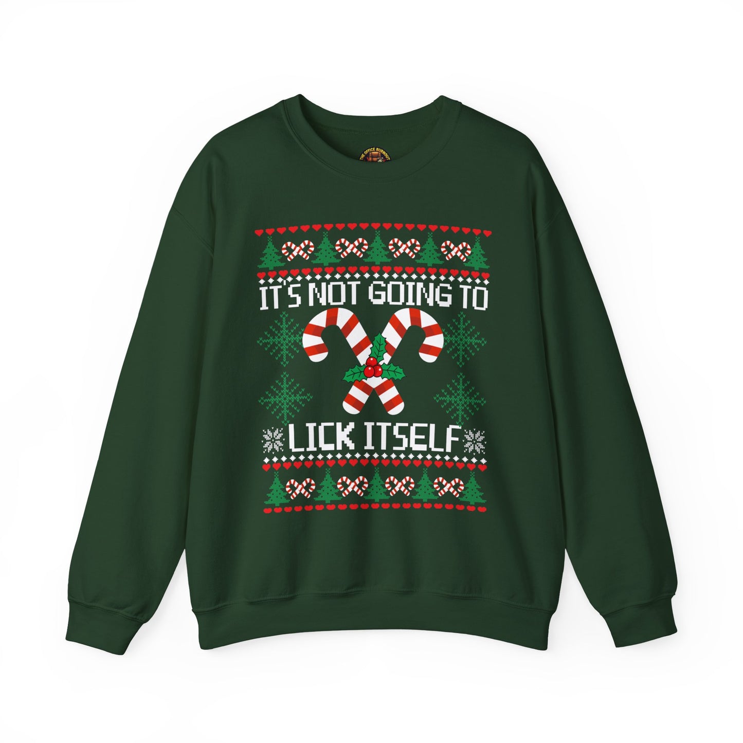 “It’s Not Going to Lick Itself” Ugly Christmas Sweater — The Naughty List Edition