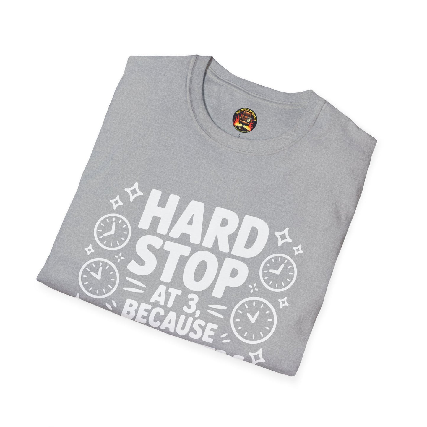 “Hard Stop at 3 Because Sanity Matters” Tee — The Boundaries Edition