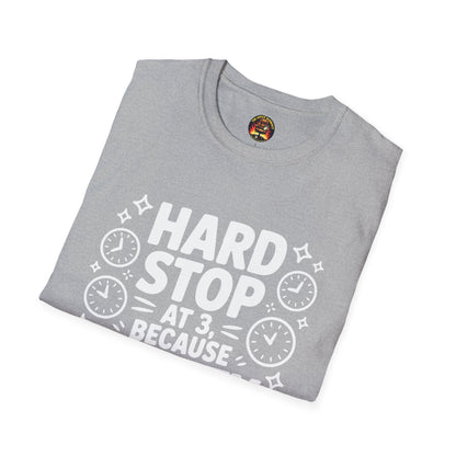 “Hard Stop at 3 Because Sanity Matters” Tee — The Boundaries Edition