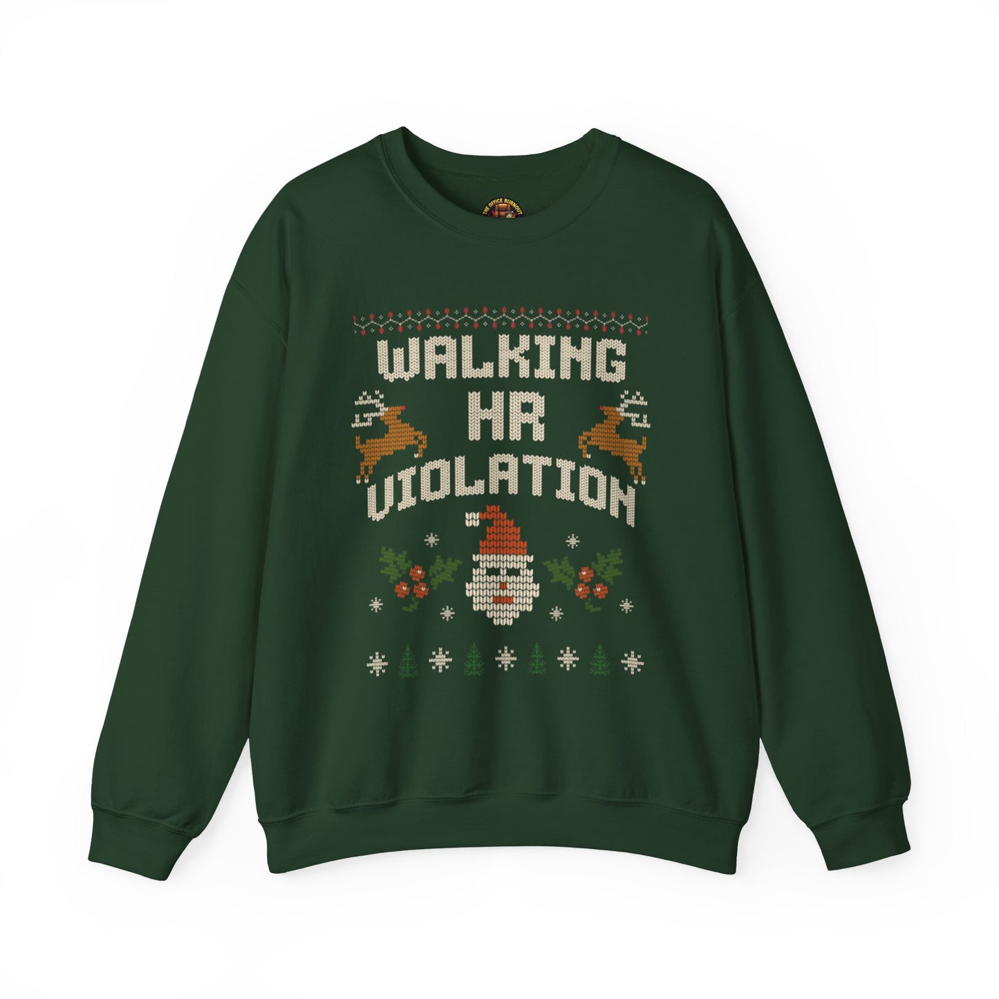 “Walking HR Violation” Sweater — The Corporate Chaos Edition