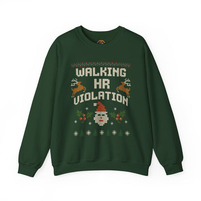 “Walking HR Violation” Sweater — The Corporate Chaos Edition