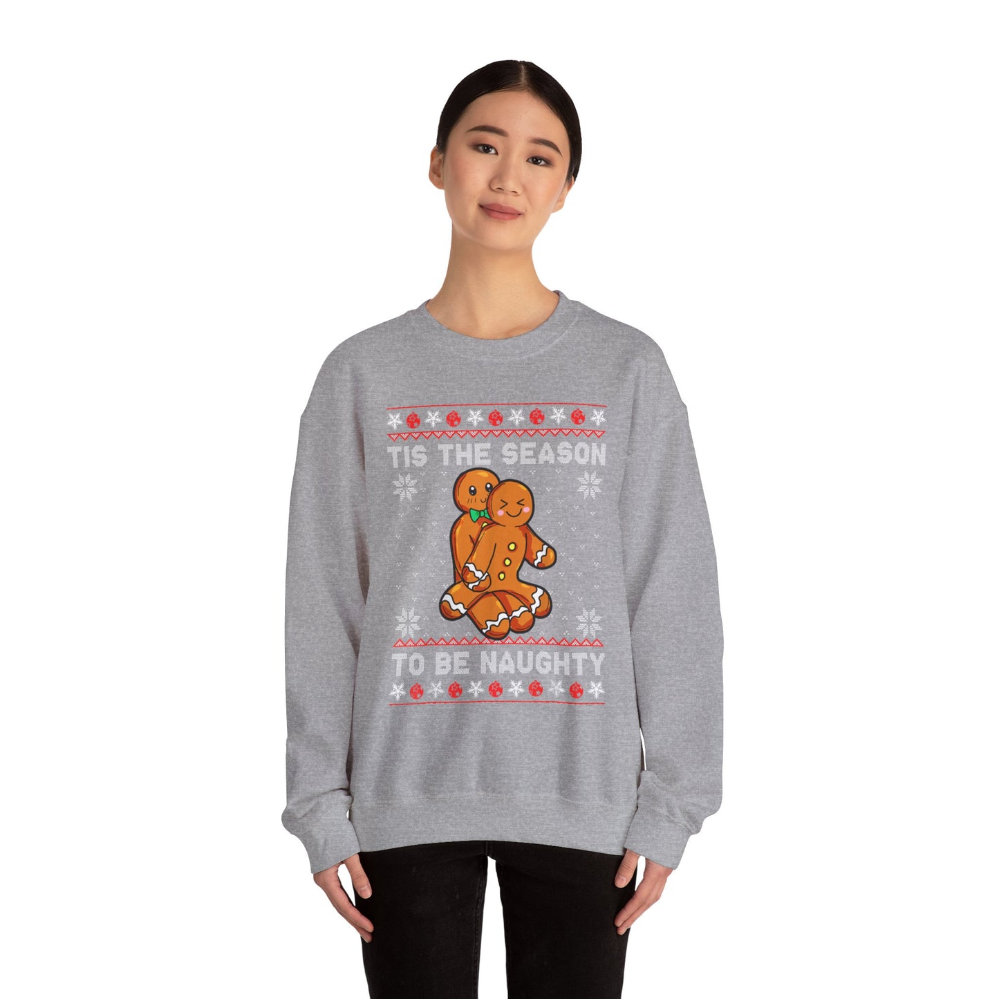 “’Tis the Season to Be Naughty” Sweater — The Gingerbread Gone Wild Edition