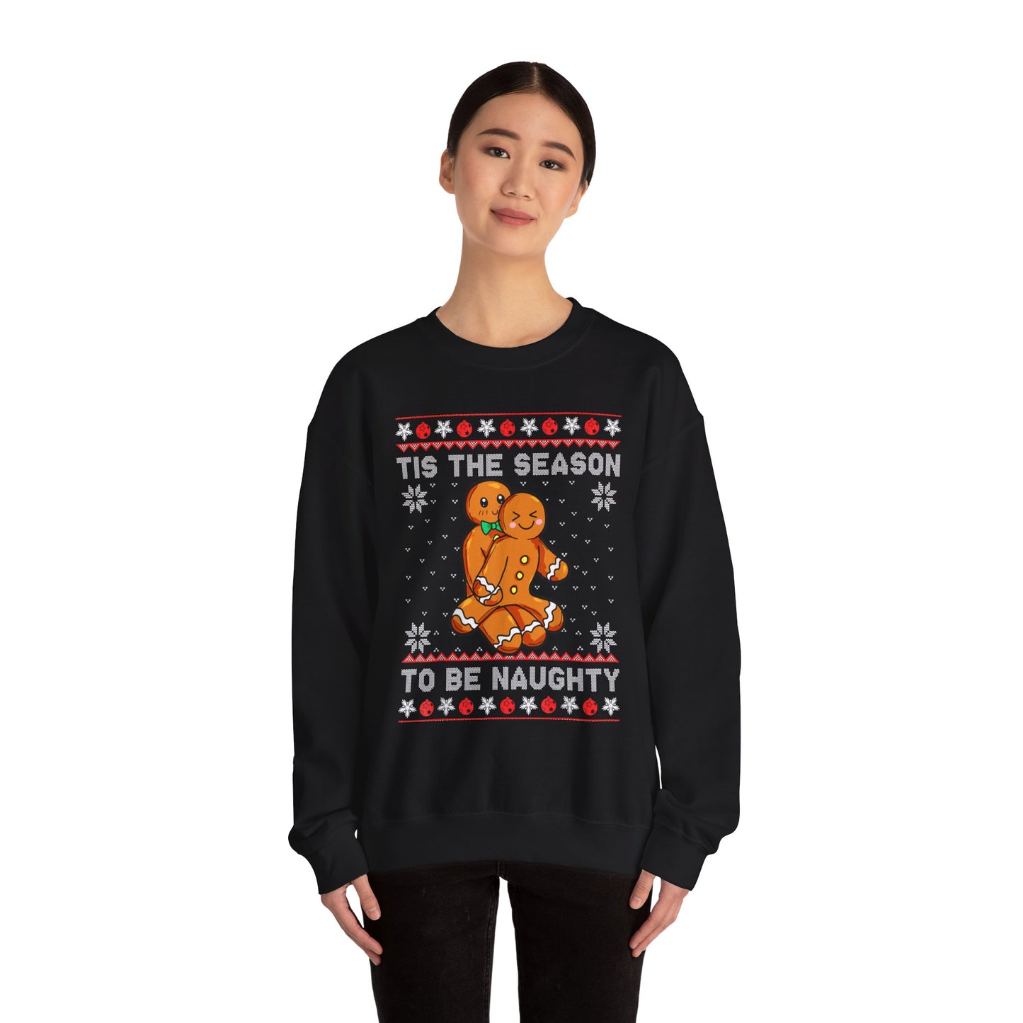 “’Tis the Season to Be Naughty” Sweater — The Gingerbread Gone Wild Edition