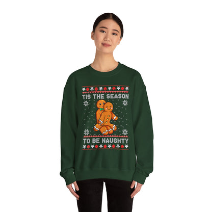 “’Tis the Season to Be Naughty” Sweater — The Gingerbread Gone Wild Edition