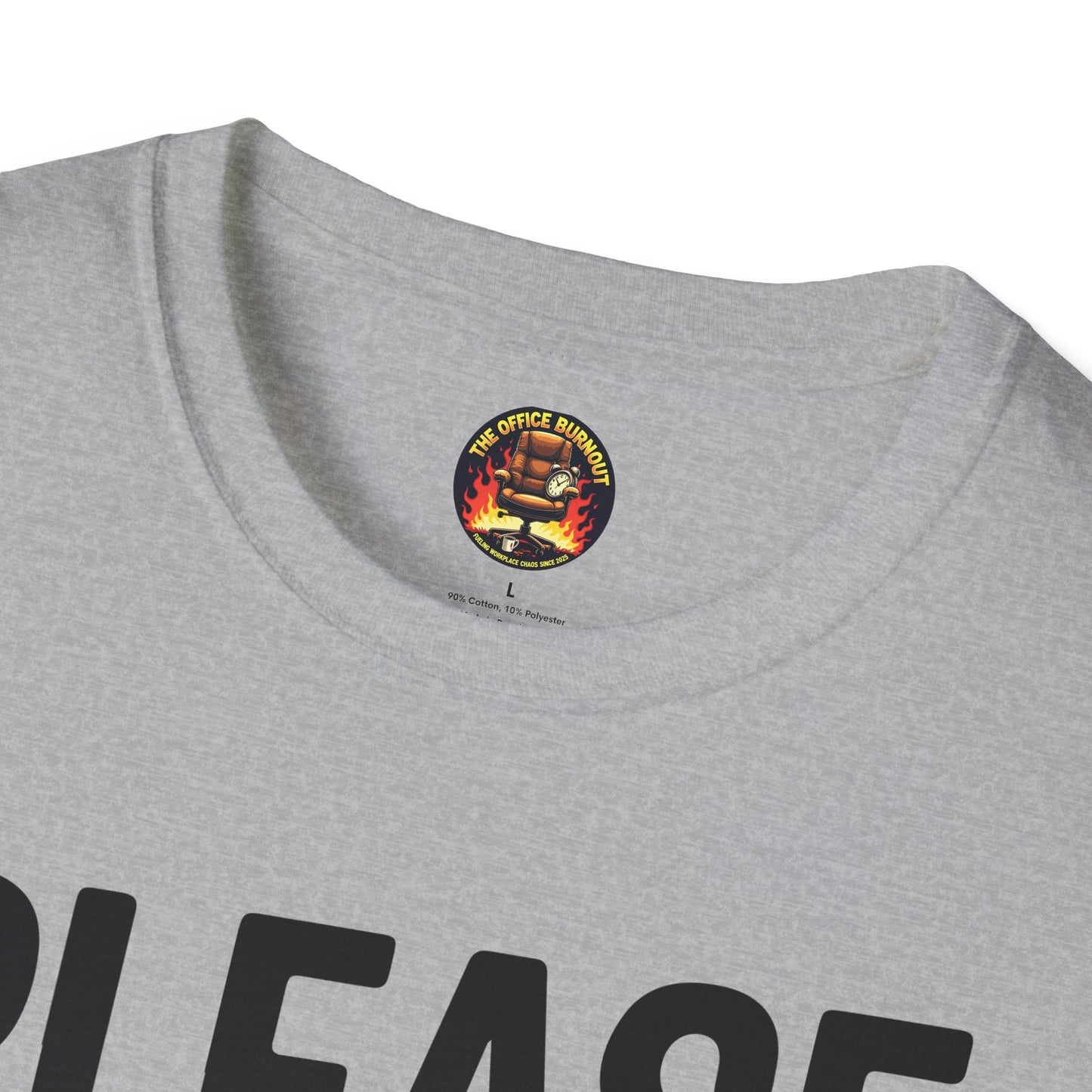 “Please Hesitate to Reach Out to Me” Tee — The Anti-Meeting Manifesto