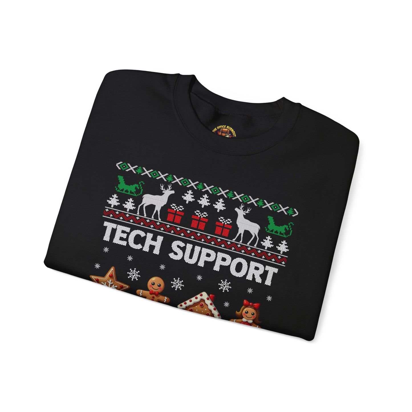 “Tech Support: I’m Here to Delete Your Cookies” Sweater — The Nerdy Nice List Edition