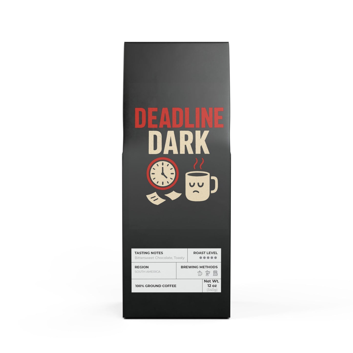 Deadline Dark Coffee — Panic in a Cup