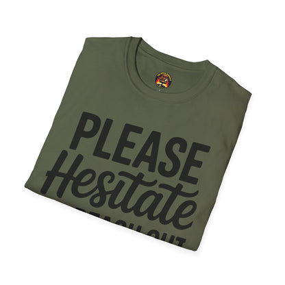 “Please Hesitate to Reach Out to Me” Tee — The Anti-Meeting Manifesto