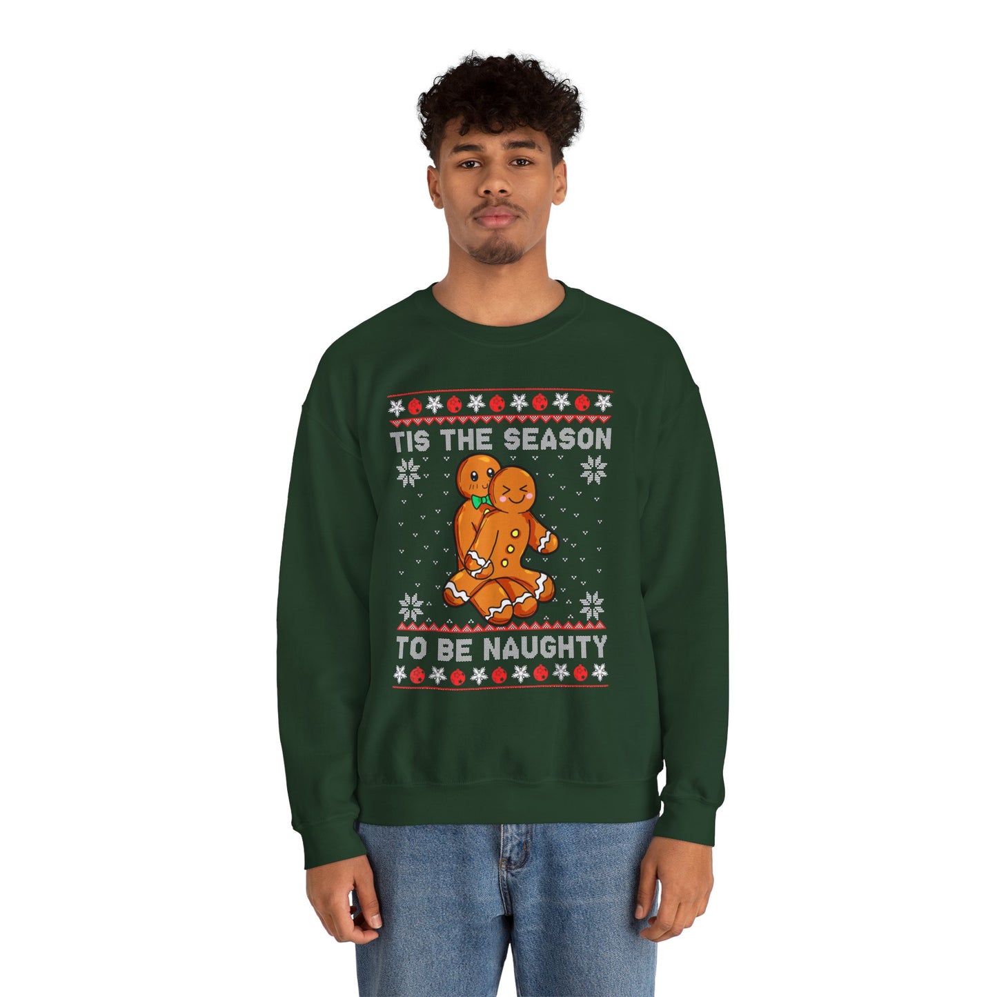 “’Tis the Season to Be Naughty” Sweater — The Gingerbread Gone Wild Edition