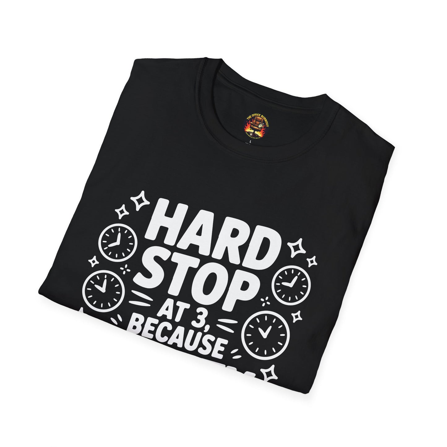 “Hard Stop at 3 Because Sanity Matters” Tee — The Boundaries Edition