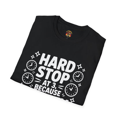 “Hard Stop at 3 Because Sanity Matters” Tee — The Boundaries Edition