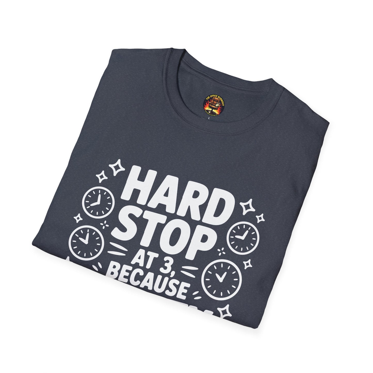 “Hard Stop at 3 Because Sanity Matters” Tee — The Boundaries Edition
