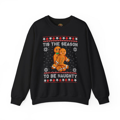 “’Tis the Season to Be Naughty” Sweater — The Gingerbread Gone Wild Edition