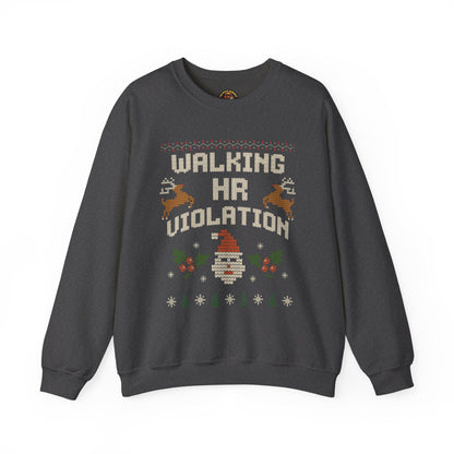 “Walking HR Violation” Sweater — The Corporate Chaos Edition