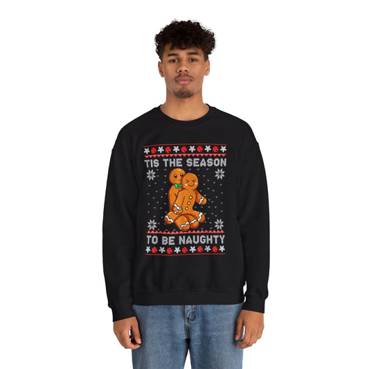 “’Tis the Season to Be Naughty” Sweater — The Gingerbread Gone Wild Edition