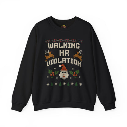 “Walking HR Violation” Sweater — The Corporate Chaos Edition