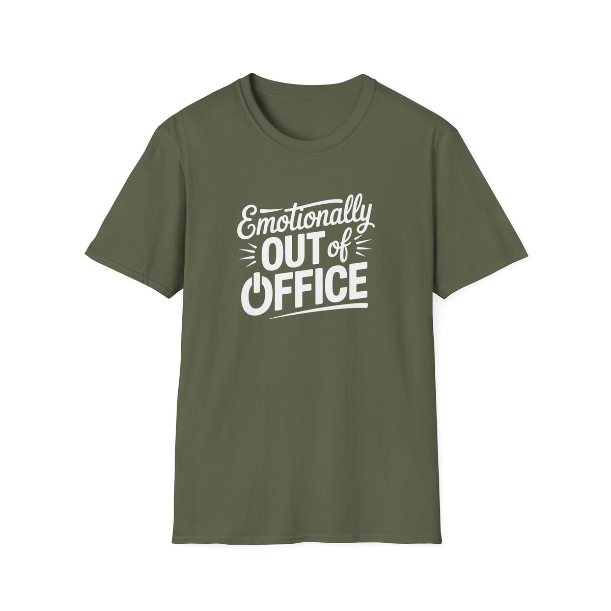 “Emotionally Out of Office” Tee — The Mentally Clocked-Out Edition