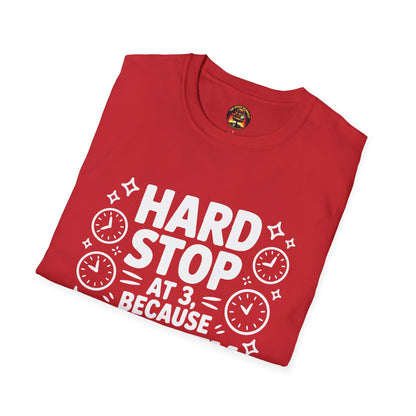 “Hard Stop at 3 Because Sanity Matters” Tee — The Boundaries Edition