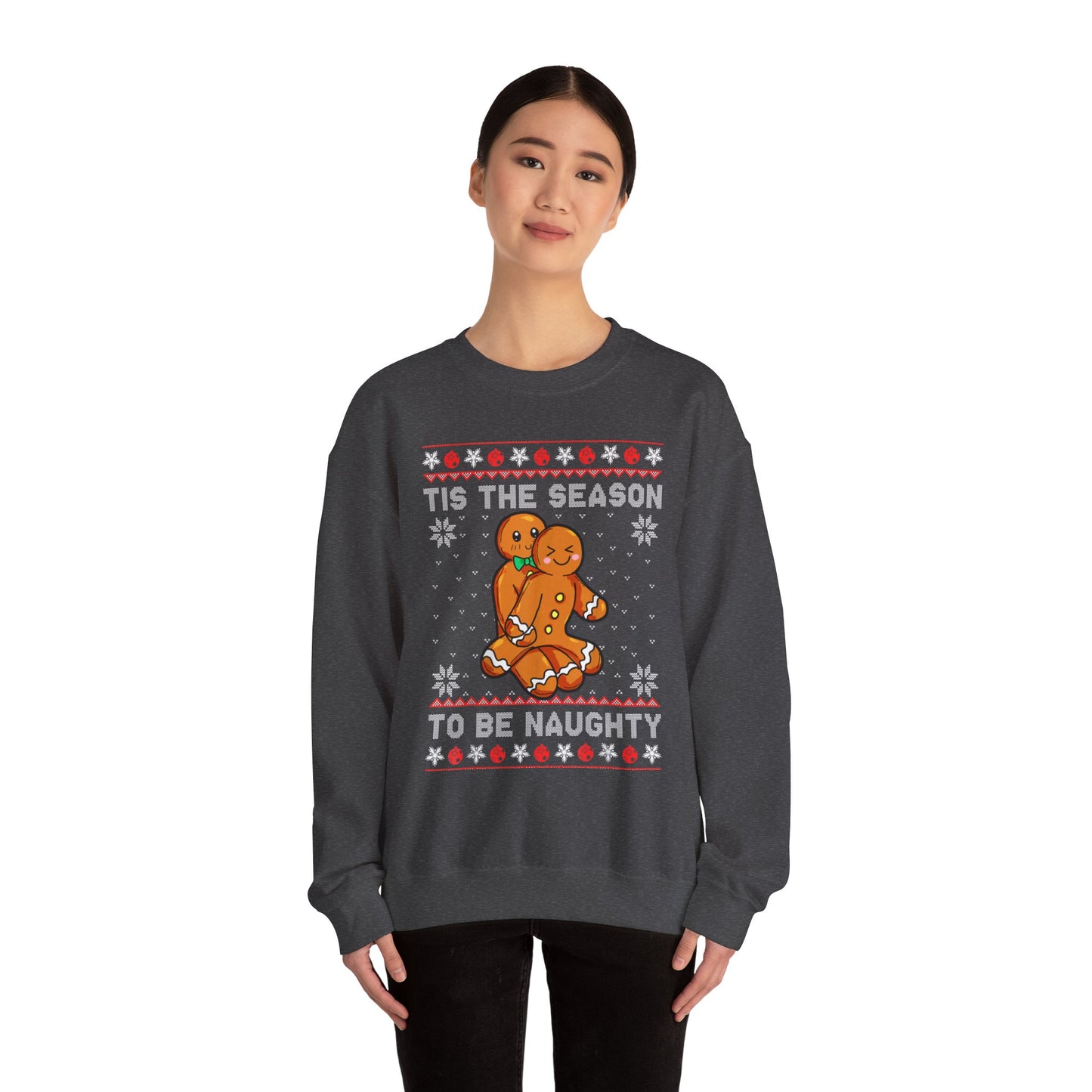 “’Tis the Season to Be Naughty” Sweater — The Gingerbread Gone Wild Edition