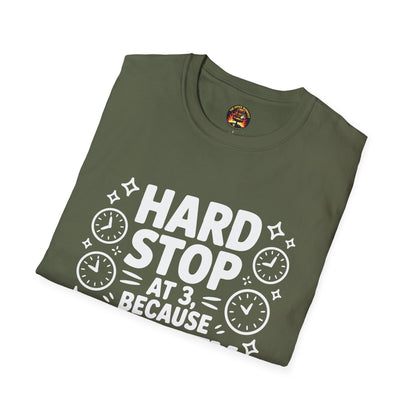 “Hard Stop at 3 Because Sanity Matters” Tee — The Boundaries Edition