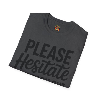 “Please Hesitate to Reach Out to Me” Tee — The Anti-Meeting Manifesto